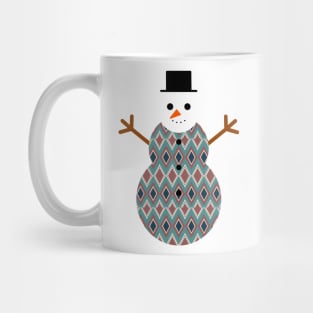 snowman Diamond t-shirt Mug